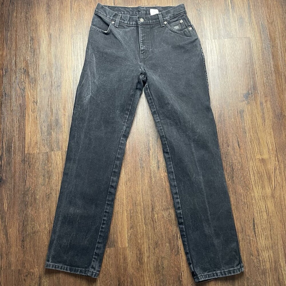 Harley Davidson Womens Black Jeans Classic Fit Size 6 R